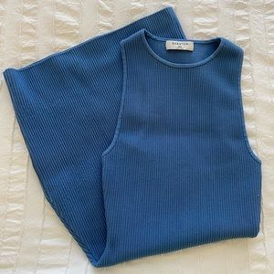 Aritzia Babaton Sculpt Knit Racer Mini Dress, Size XXS